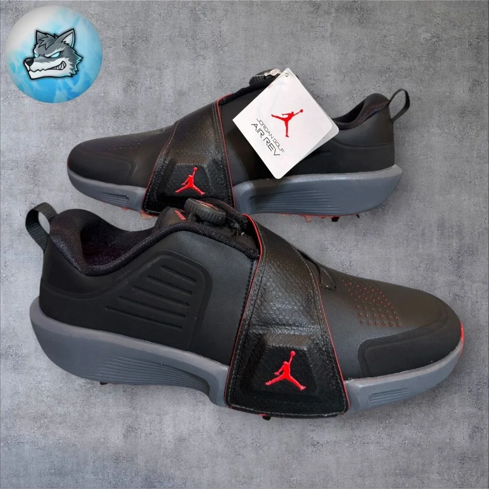 Air Jordan Air Rev Bred BOA Black Infrared 23 Golf Shoes Men's Sz 7.5 New